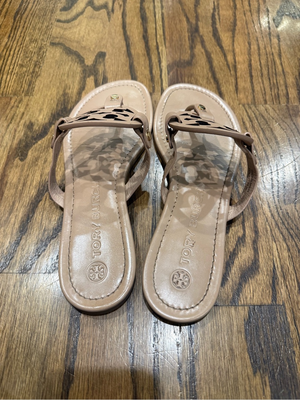 Tory Burch Miller Thong Sandal 9.5 Light Sand - Picture 14 of 15